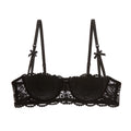 Bravellea Half Cup Balconette Bra - Plus Size Sexy Push-Up A-D Cup