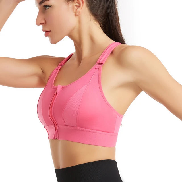 Bravellea High Impact Sports Bra - Push-Up Bralette for Fitness & Running