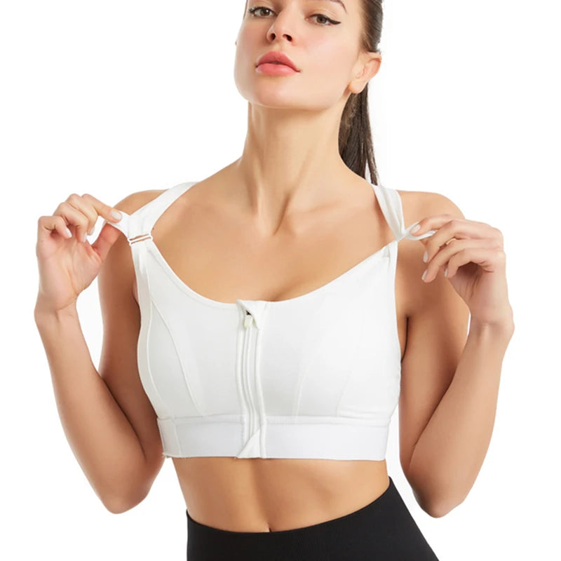 Bravellea High Impact Sports Bra - Push-Up Bralette for Fitness & Running