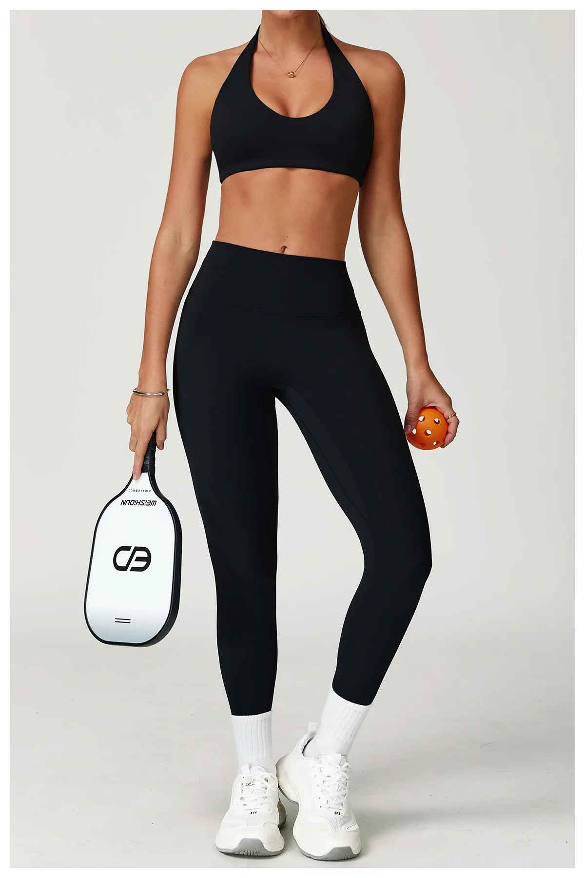 Bravellea Push-Up Sports Bra - Fitness Halter Yoga Shockproof Gym Top