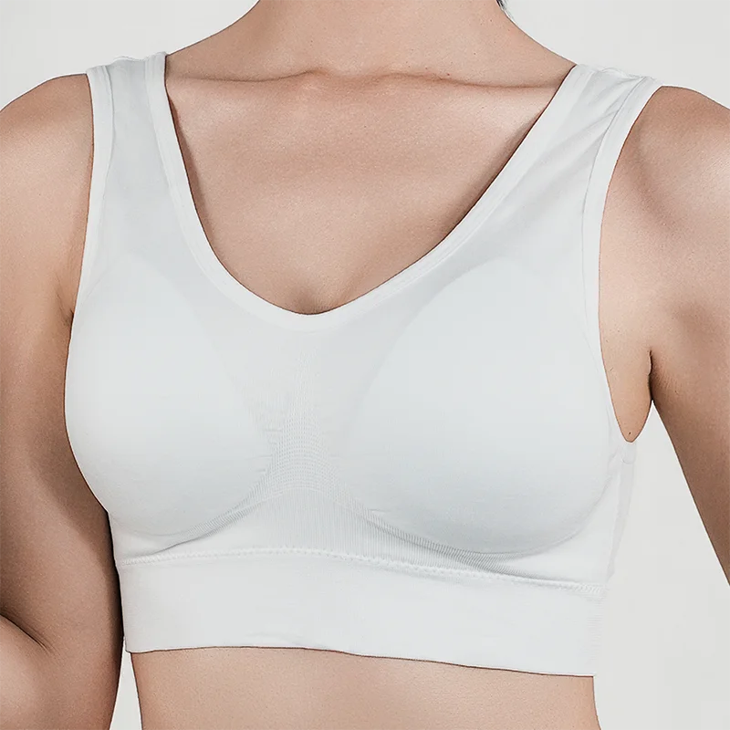 Bravellea Sports Bra - Removable Padded Shockproof Fitness Yoga Vest S-5XL