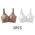 Bravellea Seamless Wireless Bra - Thin Style Anti-Sagging Push-Up 1-2 Pack