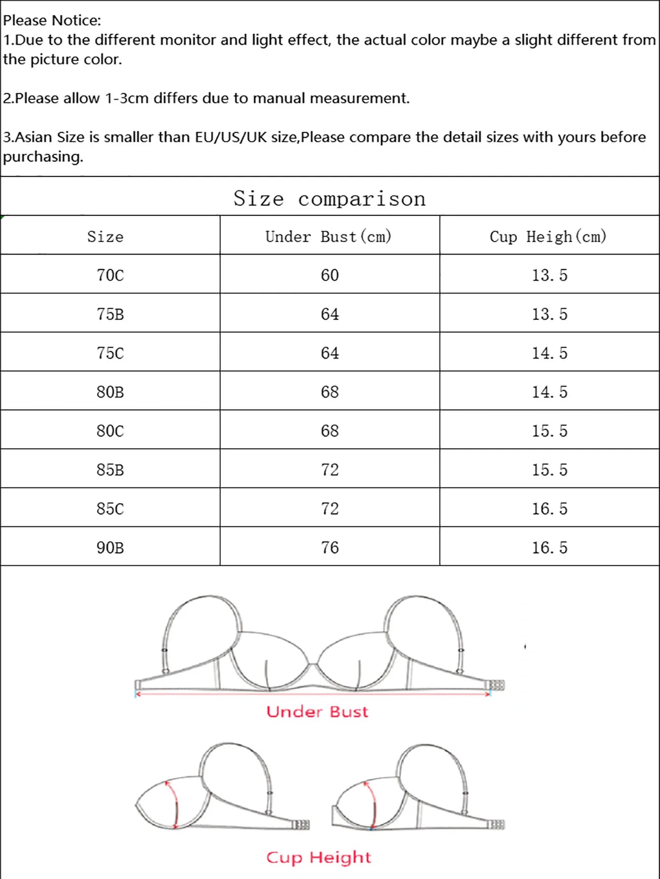 Bravellea Purple Lace Ultra-Thin Bra - Transparent Half Cup Underwired Lingerie