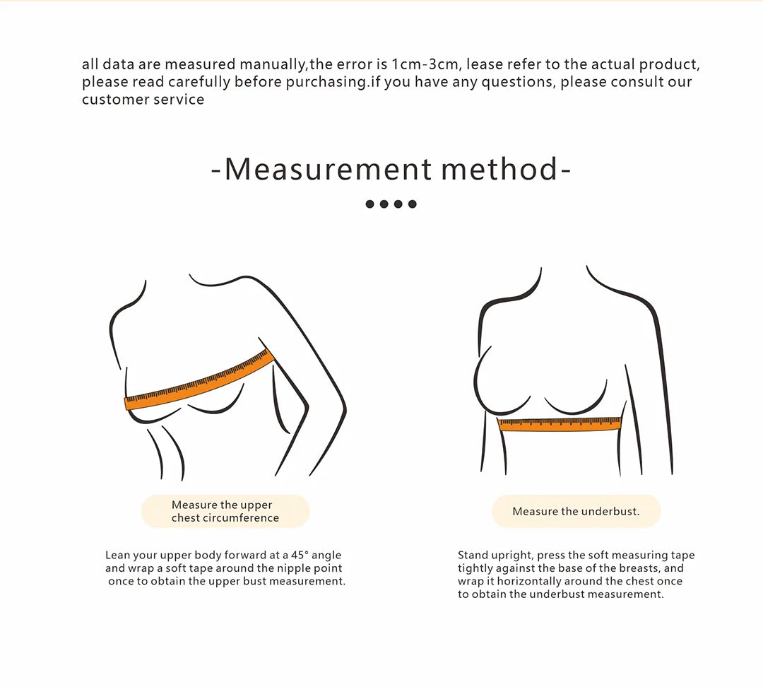 Bravellea Seamless Invisible Bra - Large Bust Removable Pads M-2XL
