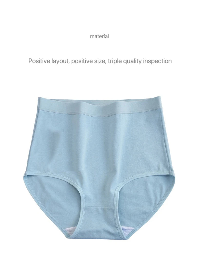 Bravellea Plus Size Cotton Panties 3-Pack - High Waist Breathable Briefs.