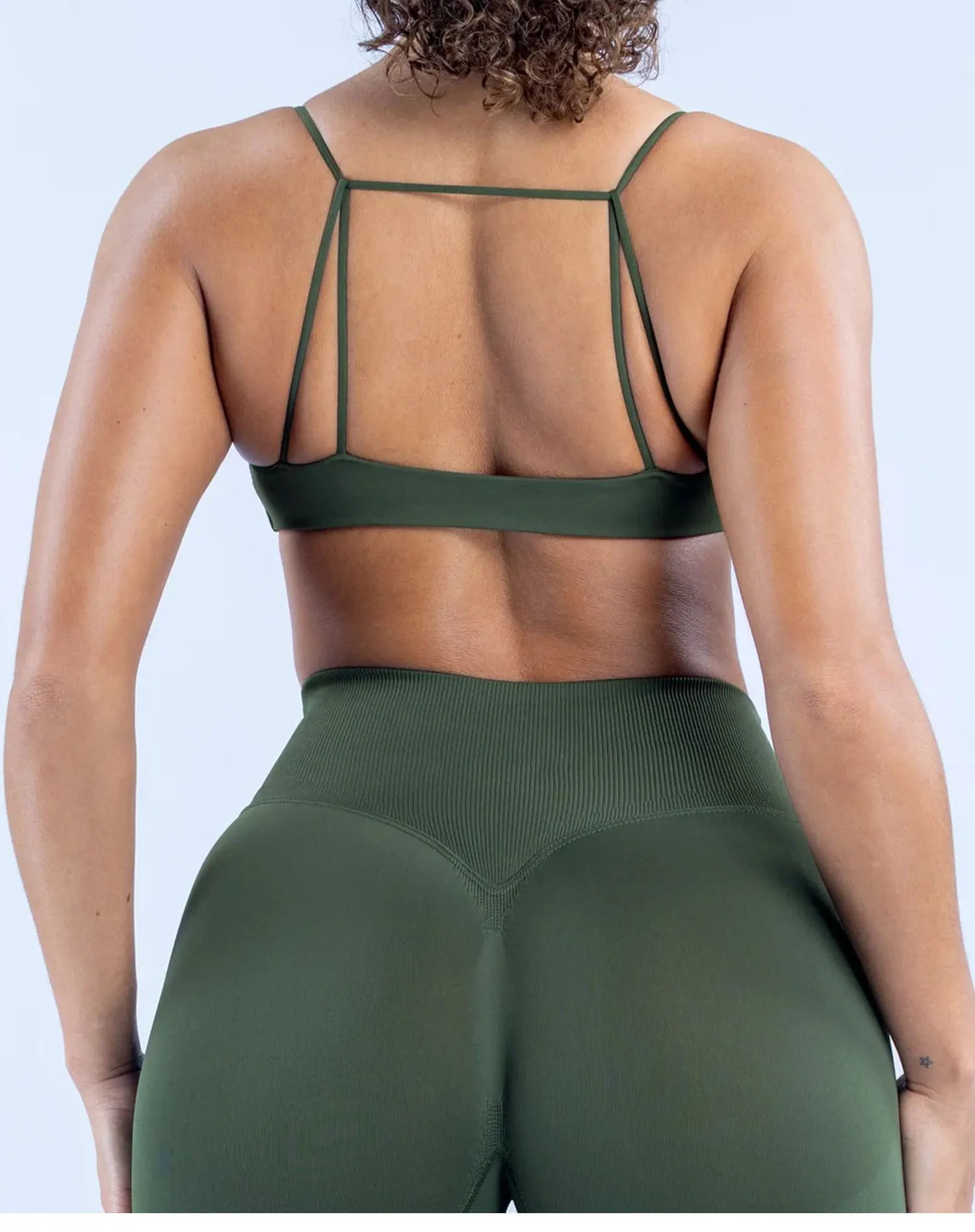 Bravellea Twist Front Sports Bra - High Support Push-Up Seamless Yoga Top