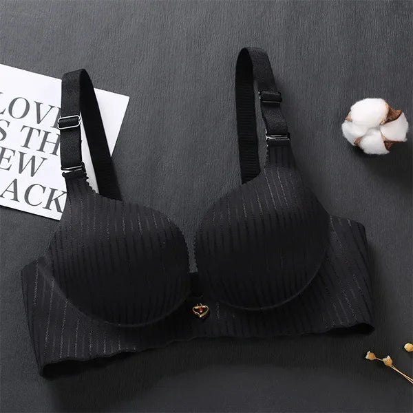 Bravellea Dual-Density Push-Up Bra - 6CM Lower Padded Wireless for Small Bust