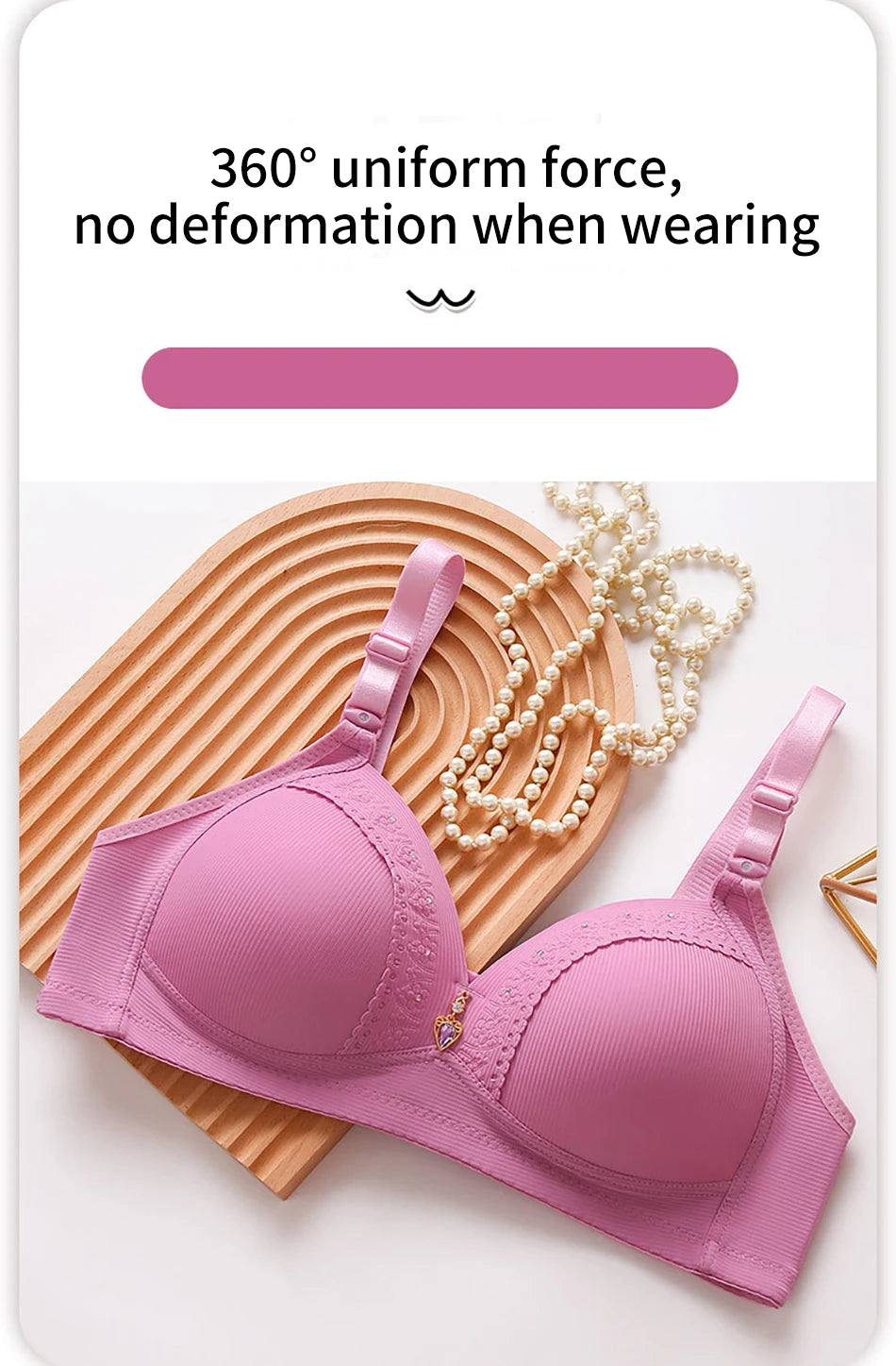 Bravellea Plus Size Nursing Bra - Wireless Side Gather Full Cup Support