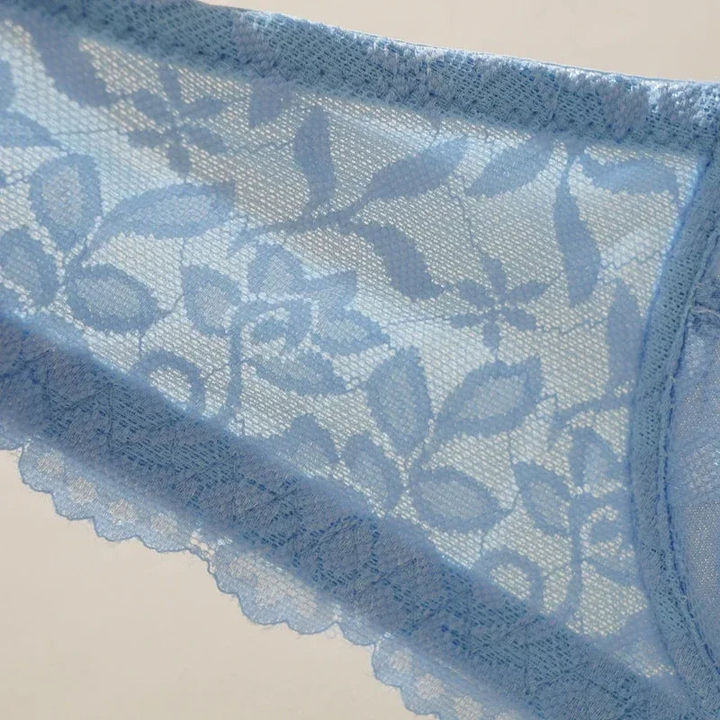 Bravellea Sexy Lace Thin Bras Plus Size - 36-44 B/C Cup Push-Up French Deep V