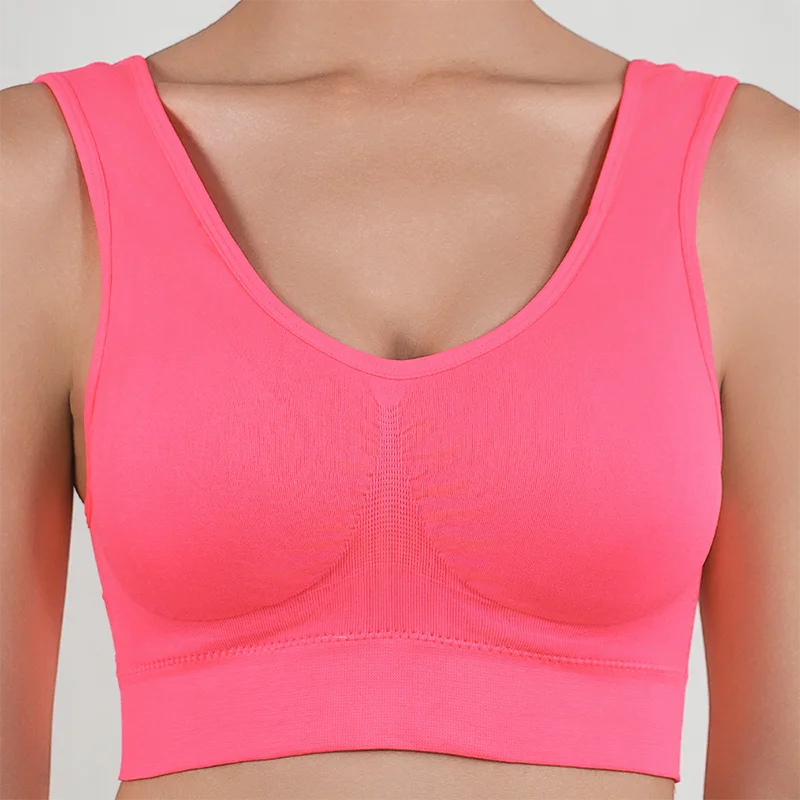 Bravellea Sports Bra - Removable Padded Shockproof Fitness Yoga Vest S-5XL