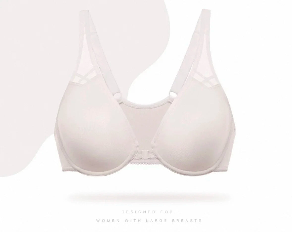 Bravellea Front Closure Racerback Bra - Plus Size Full Coverage Underwire