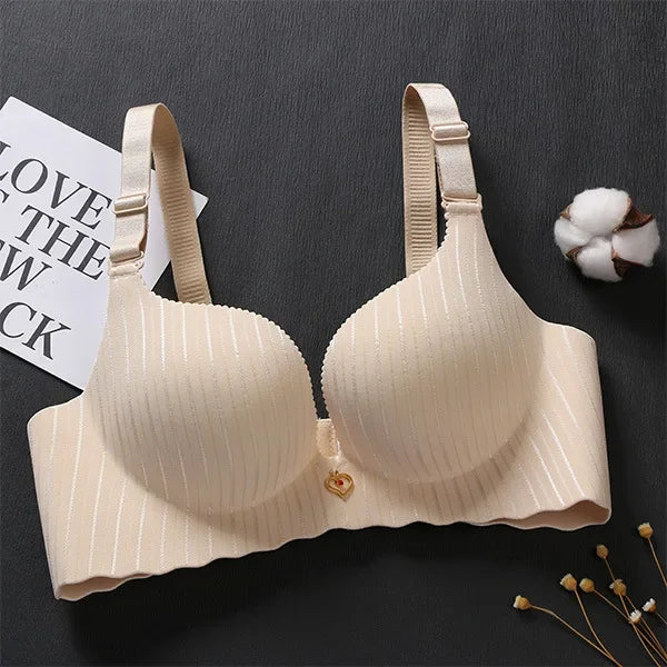 Bravellea Dual-Density Push-Up Bra - 6CM Lower Padded Wireless for Small Bust
