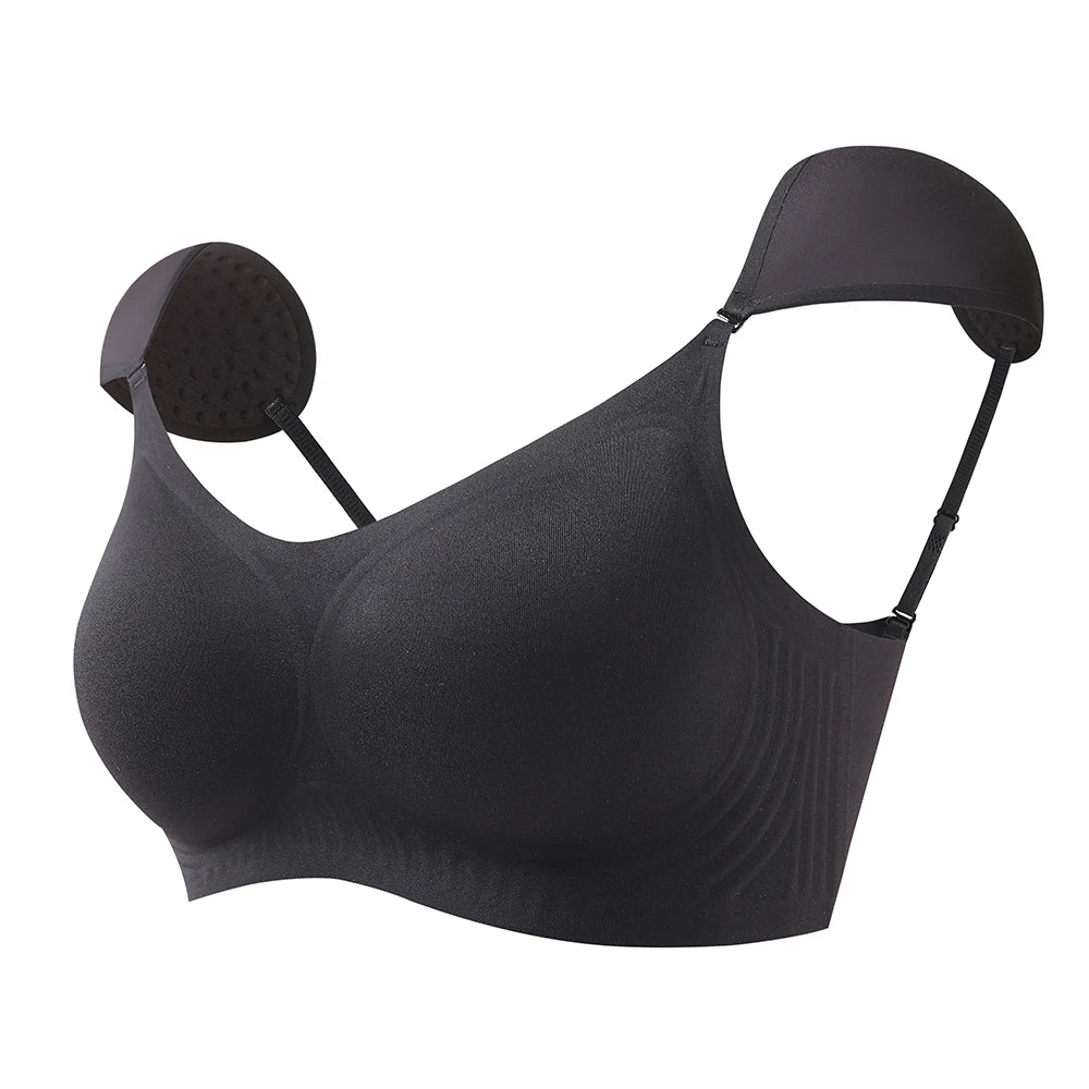 Bravellea Seamless Invisible Bra - Large Bust Removable Pads M-2XL