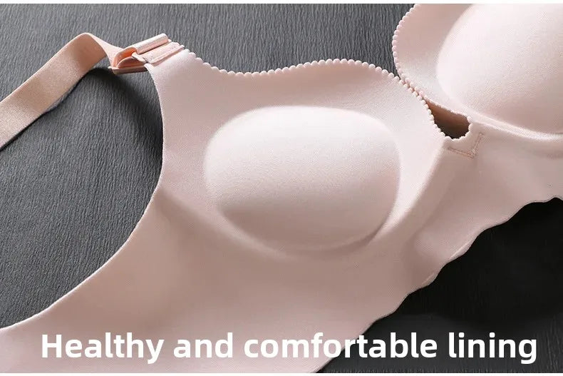 Bravellea Dual-Density Push-Up Bra - 6CM Lower Padded Wireless for Small Bust