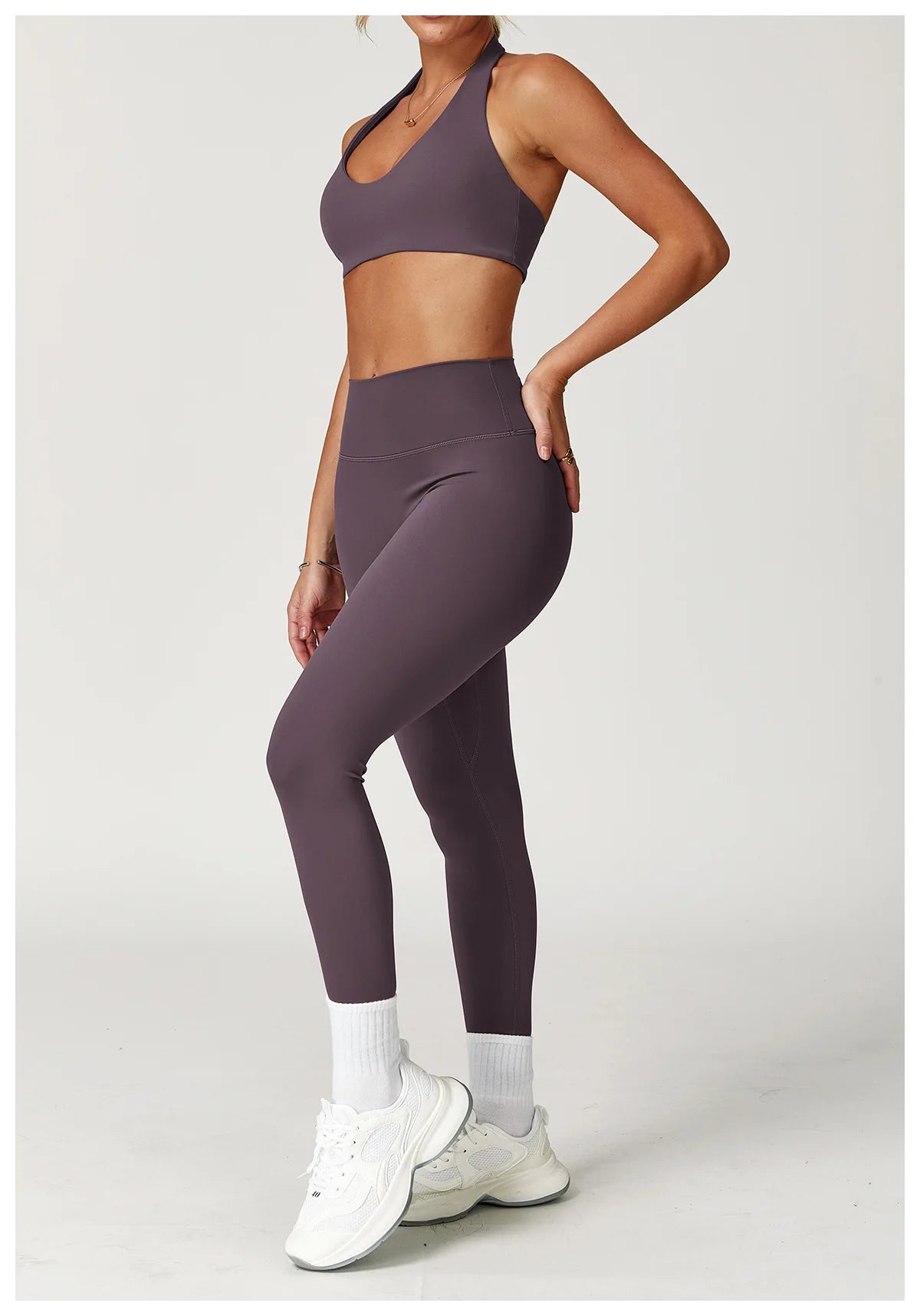 Bravellea Push-Up Sports Bra - Fitness Halter Yoga Shockproof Gym Top