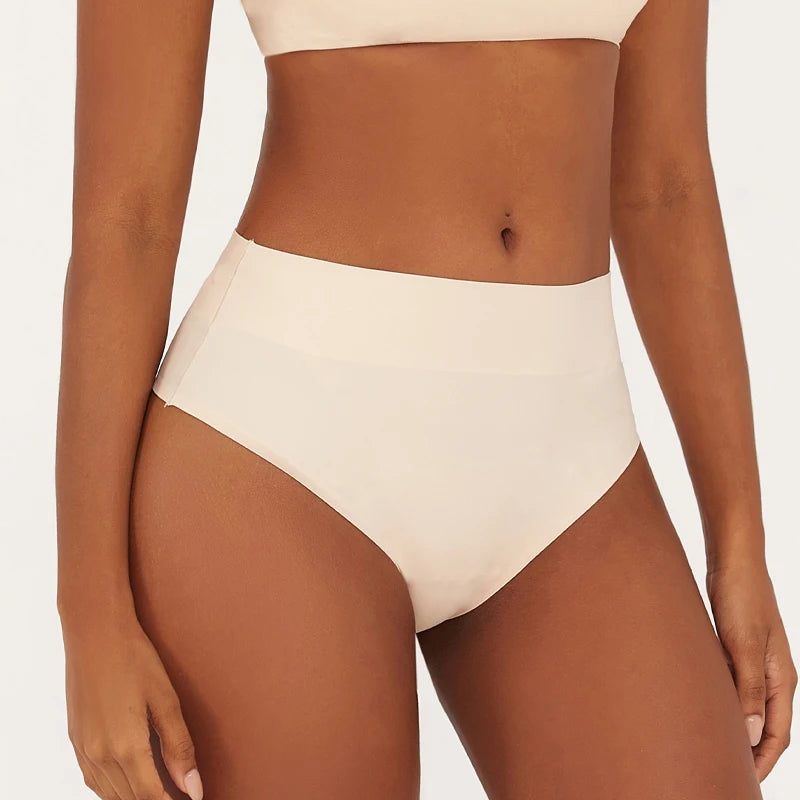 Bravellea Seamless Shapewear Thongs 3-Pack - High Waist Tummy Control.