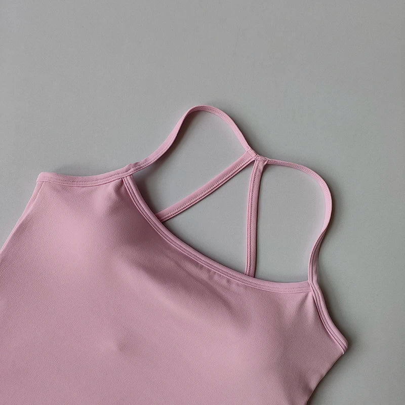Bravellea Slim Fit Nude Sports Bra - Yoga Fitness Vest Pilates Top