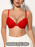 Bravellea Valentine's Lace Front Closure Bra - Elegant Sophisticated Push-Up