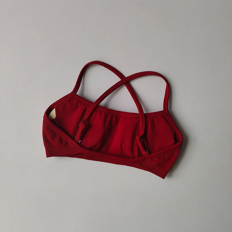 Bravellea Shockproof Seamless Sports Bra - Beautiful Back Gym Crop Top