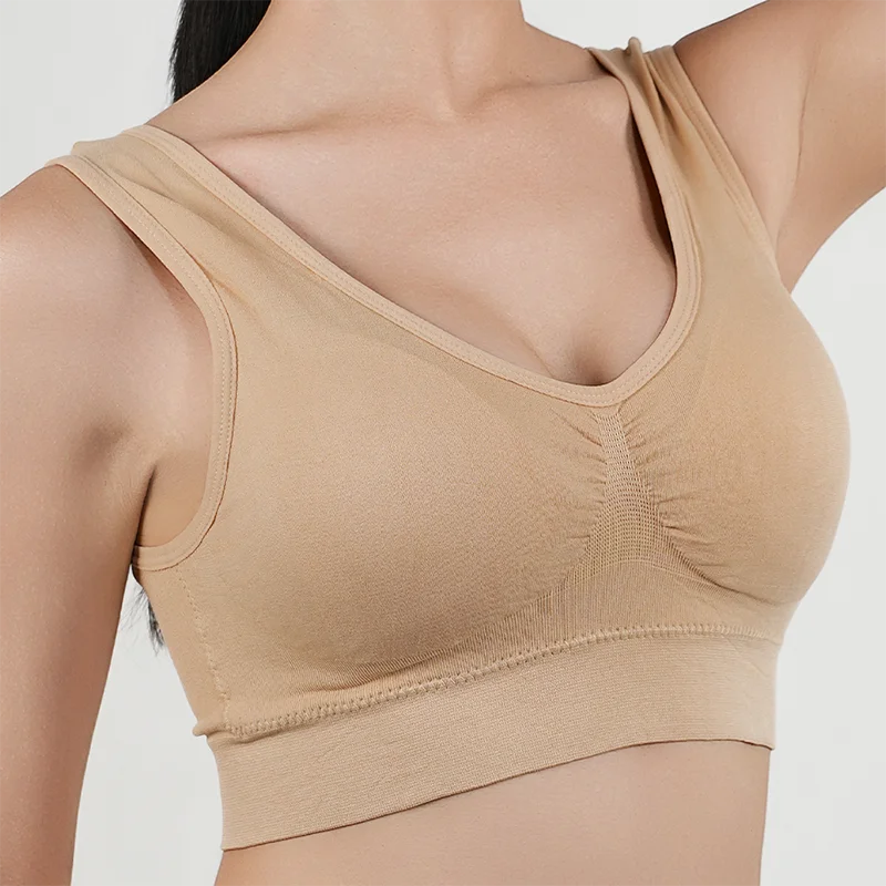 Bravellea Sports Bra - Removable Padded Shockproof Fitness Yoga Vest S-5XL