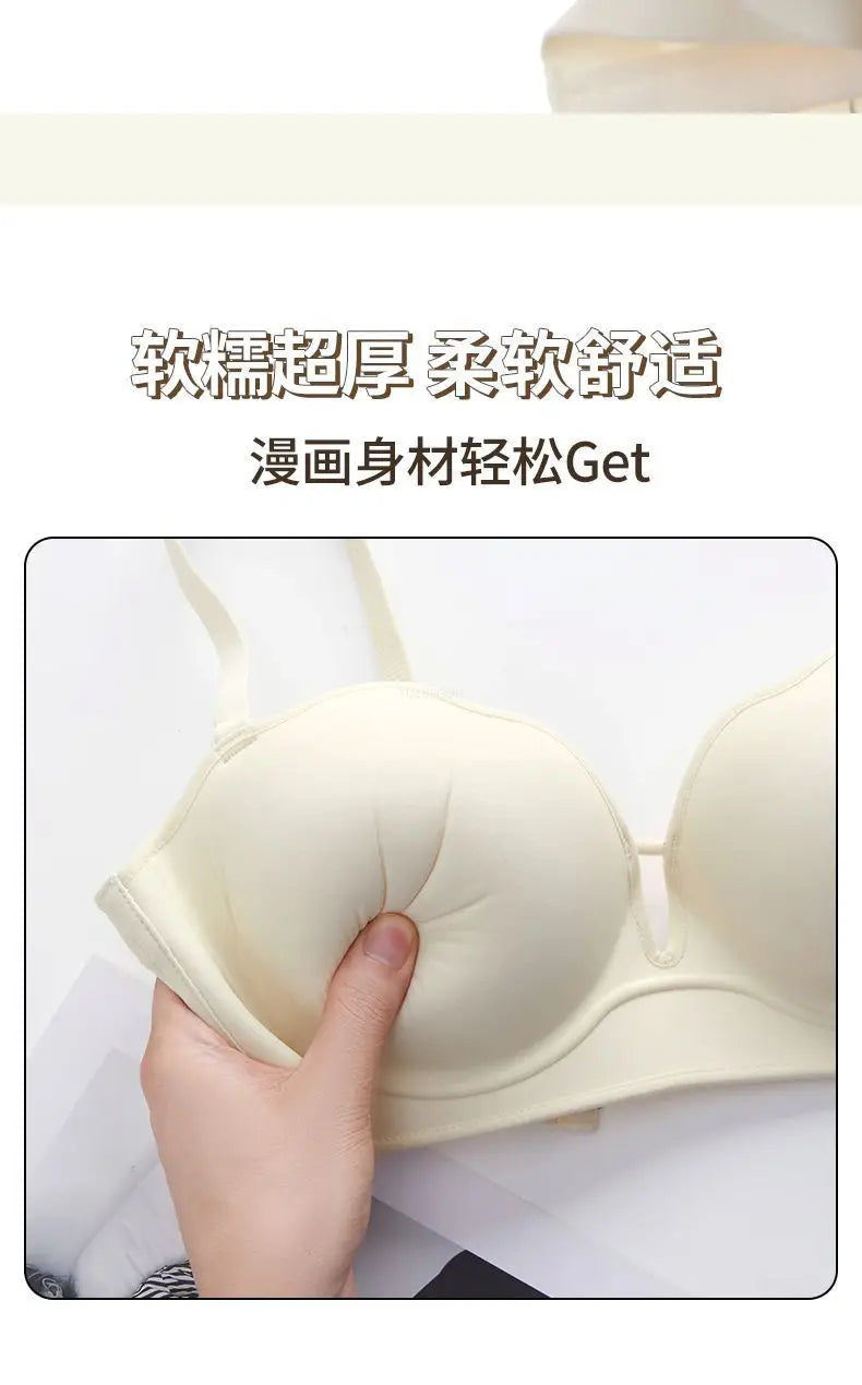 Bravellea Ultra Push-Up Strapless Bra - 10CM Anti-Slip Wireless Tube Top