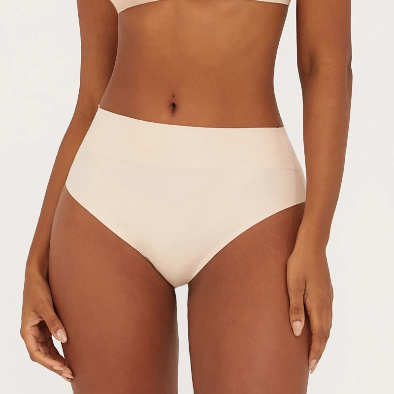 Bravellea Seamless Shapewear Thongs 3-Pack - High Waist Tummy Control.