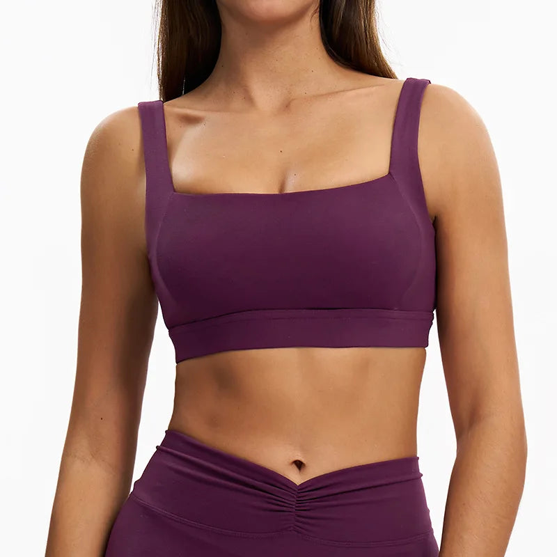 Bravellea Fitness Sports Bra - Quick-Drying Breathable Push-Up Yoga Vest