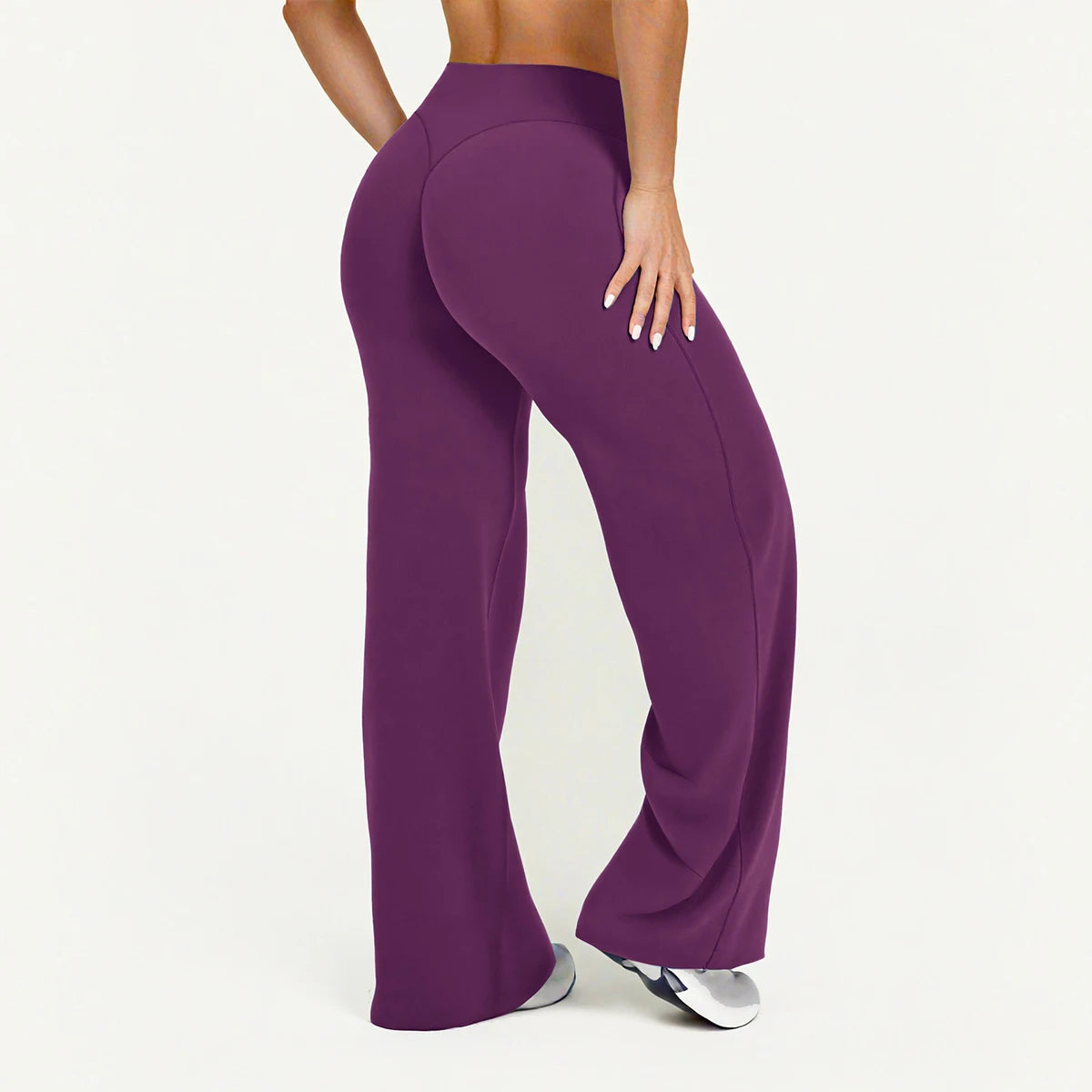 Bravellea High Neck Sports Bra & Leggings Set - Gym Top with Built-In Cups