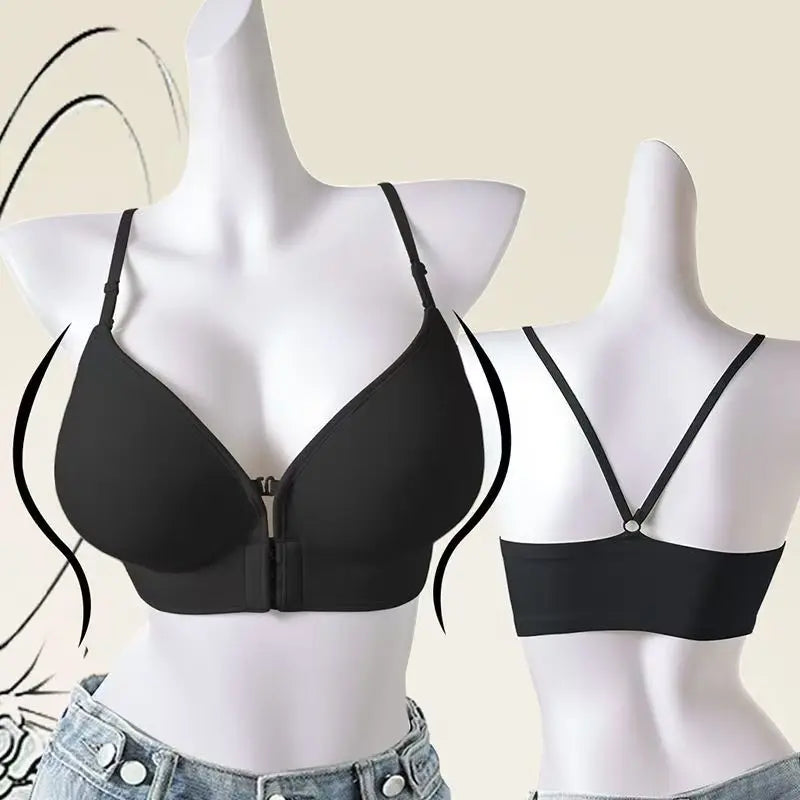 Bravellea Front Closure Push-Up Bra - 12CM Ultra Thick Padded for Small Chest