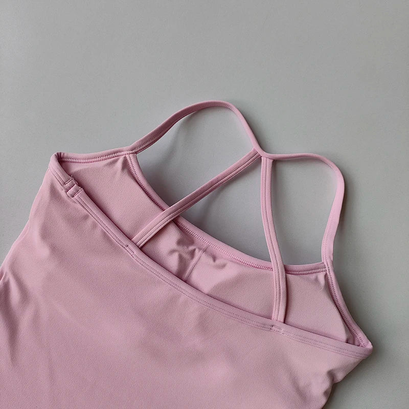 Bravellea Slim Fit Nude Sports Bra - Yoga Fitness Vest Pilates Top