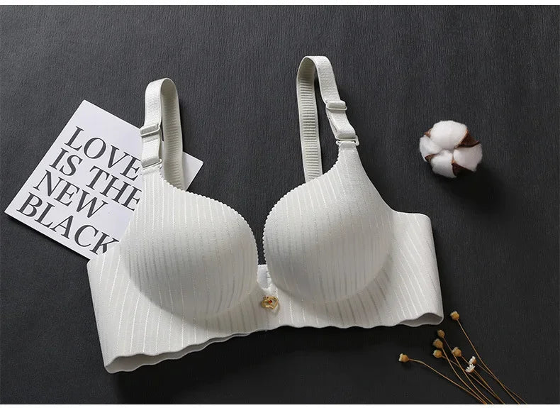 Bravellea Dual-Density Push-Up Bra - 6CM Lower Padded Wireless for Small Bust