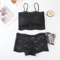 Bravellea Lace Tube Bra & Panty Set - Wireless Summer Padded Bralette.