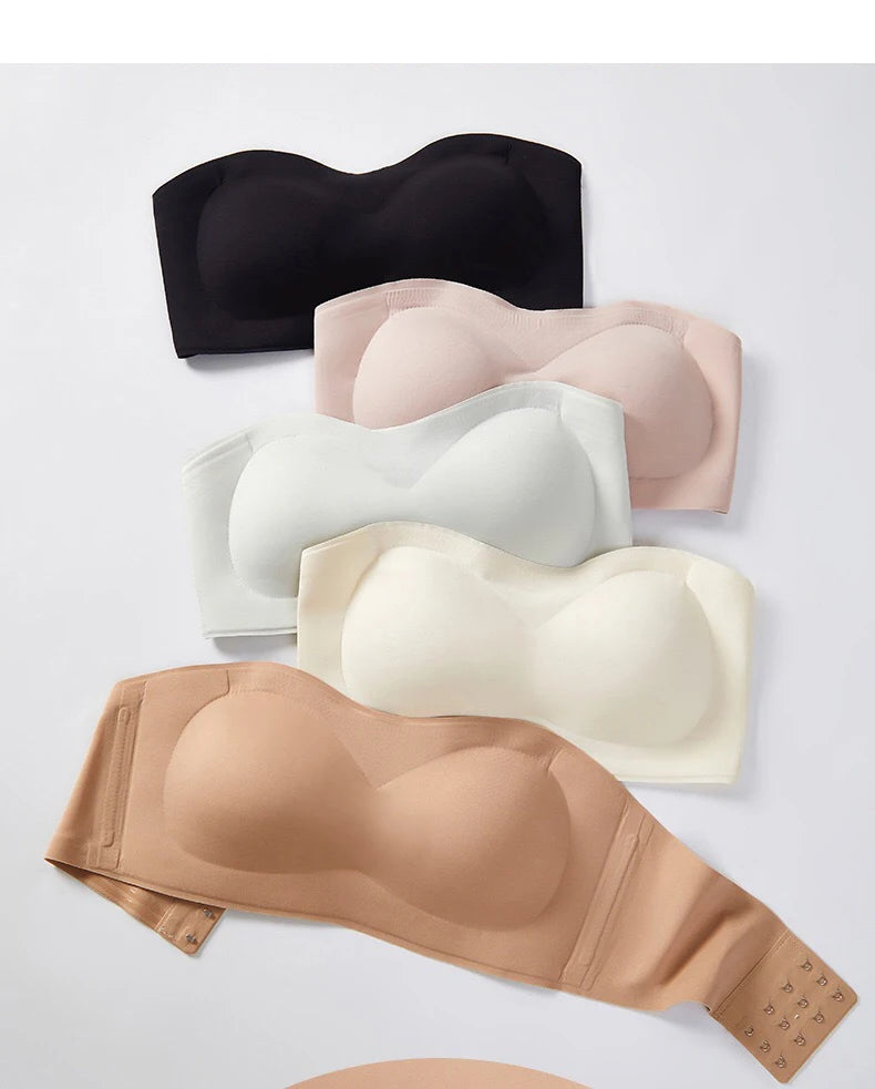Bravellea Strapless Adhesive Bra Set - Push-Up Non-Slip Invisible 2pcs