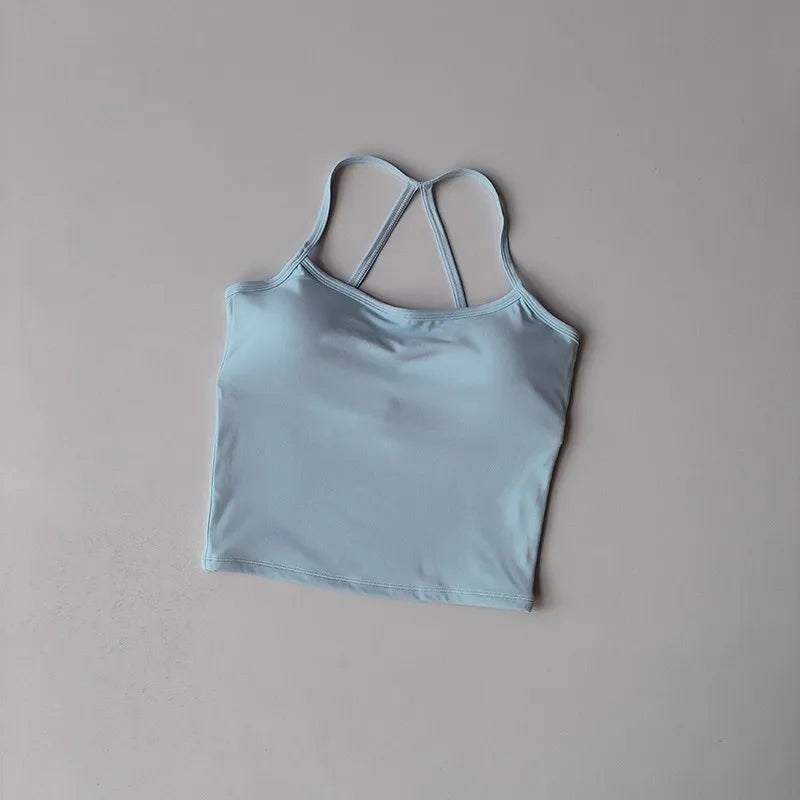 Bravellea Slim Fit Nude Sports Bra - Yoga Fitness Vest Pilates Top