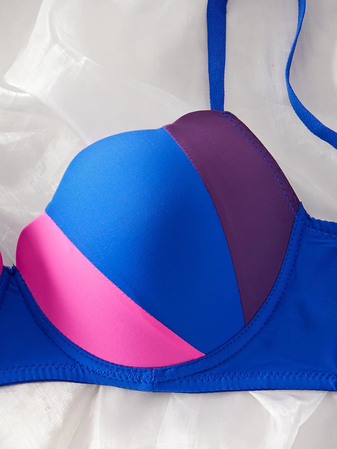 Bravellea Beach Swimwear Set - Underwire Push-Up Bra & Panty with Shell Cup.