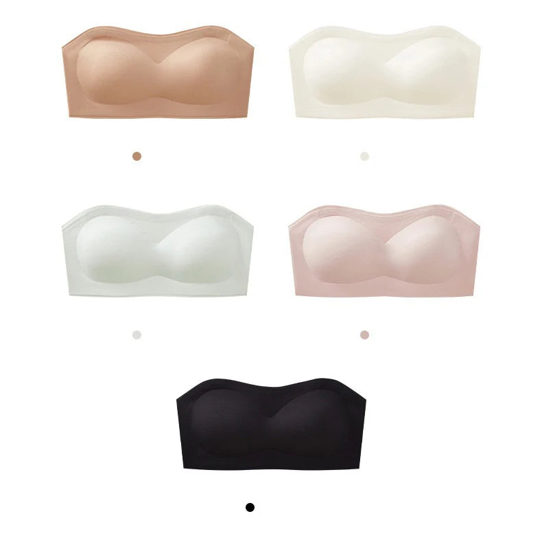 Bravellea Strapless Adhesive Bra Set - Push-Up Non-Slip Invisible 2pcs