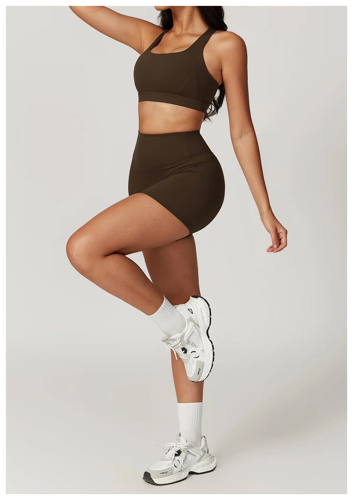 Bravellea Crossed Shoulder Strap Sports Bra - Summer Yoga Running Top