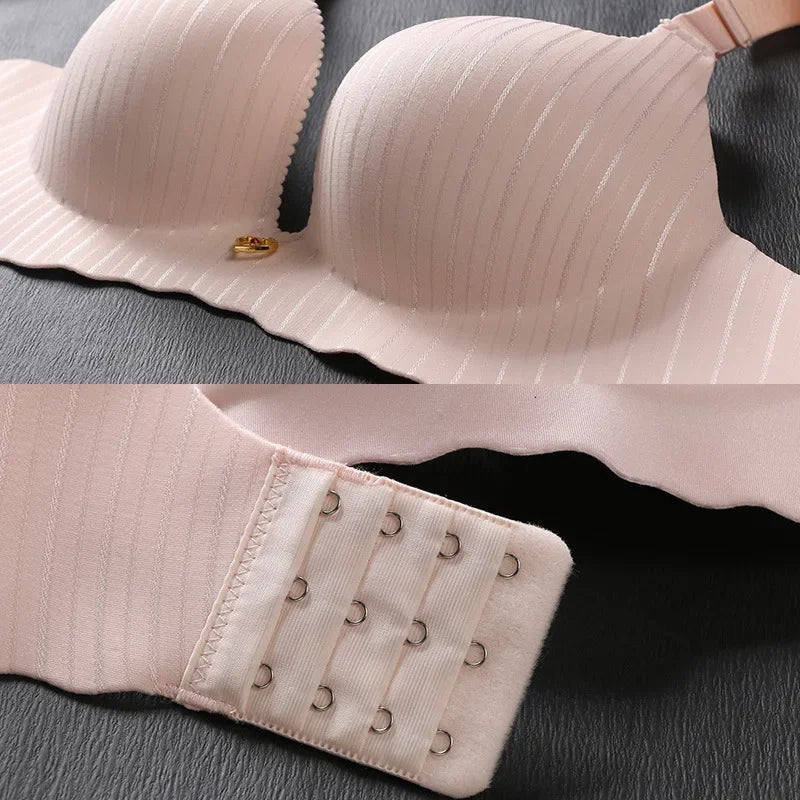 Bravellea Dual-Density Push-Up Bra - 6CM Lower Padded Wireless for Small Bust