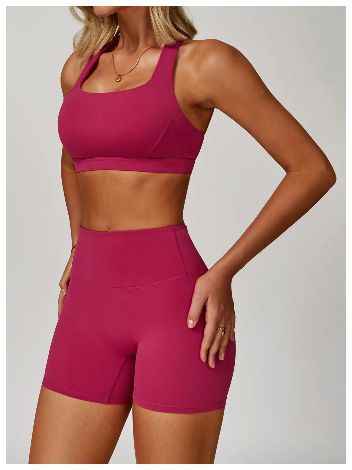 Bravellea Crossed Shoulder Strap Sports Bra - Summer Yoga Running Top