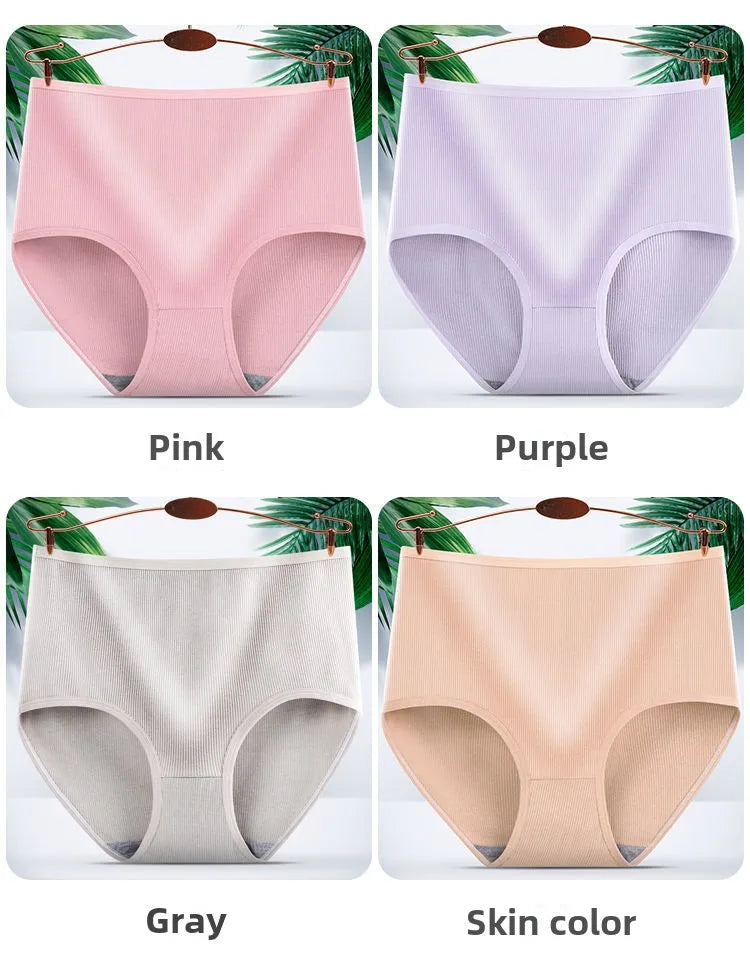 Bravellea High Waist Shaping Panties 5-Pack - Body Sculpting Plus Size Briefs.