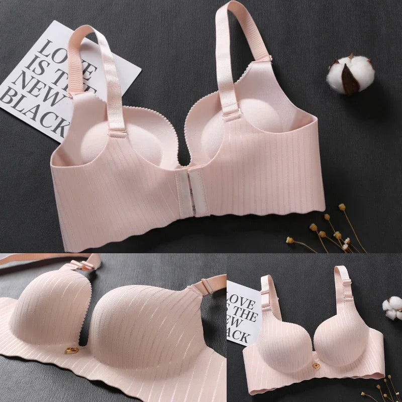 Bravellea Dual-Density Push-Up Bra - 6CM Lower Padded Wireless for Small Bust
