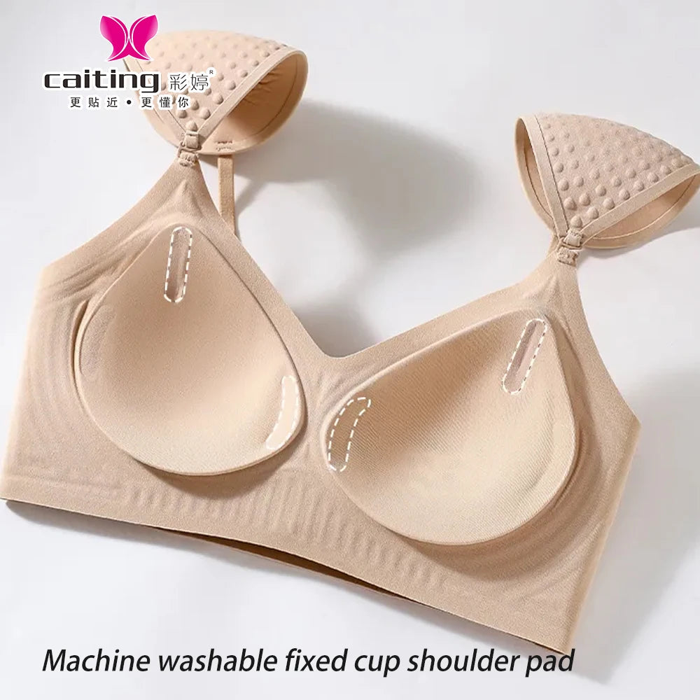 Bravellea Seamless Invisible Bra - Large Bust Removable Pads M-2XL