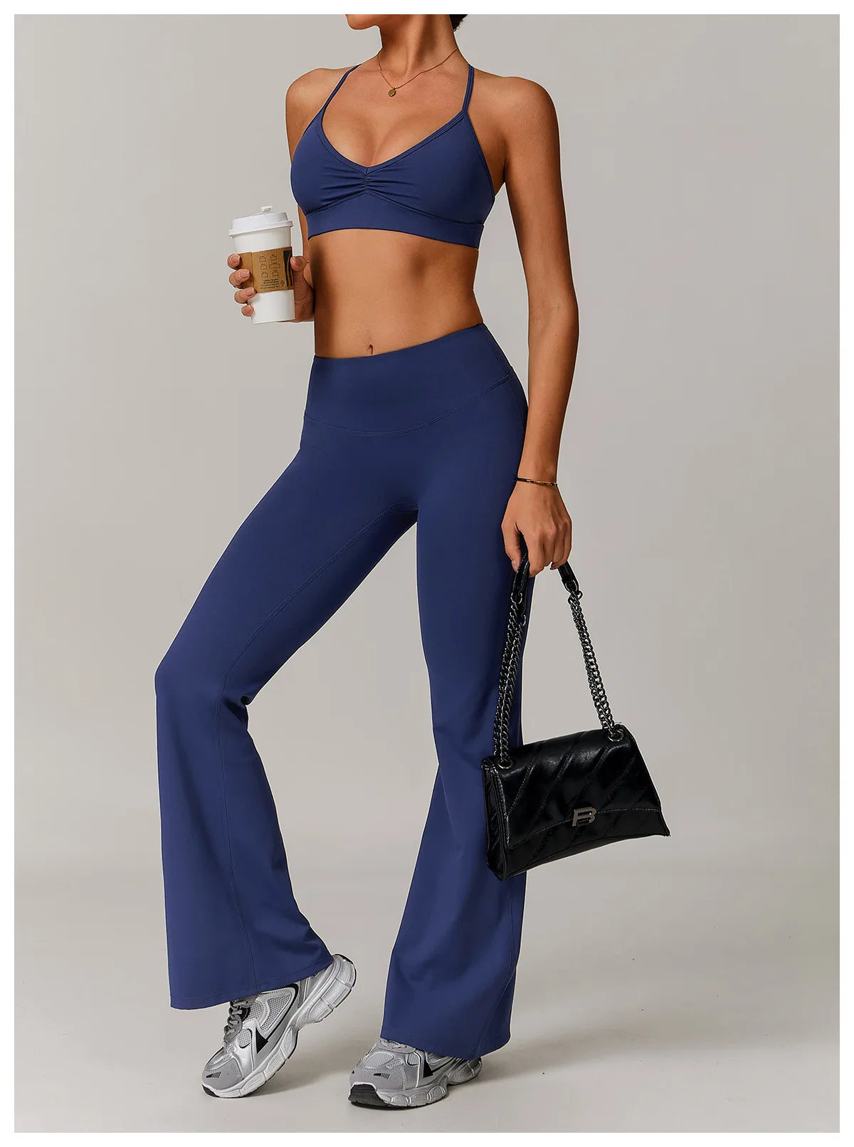 Bravellea Sexy Back Sports Bra - Shockproof High Support Quick-Drying Top