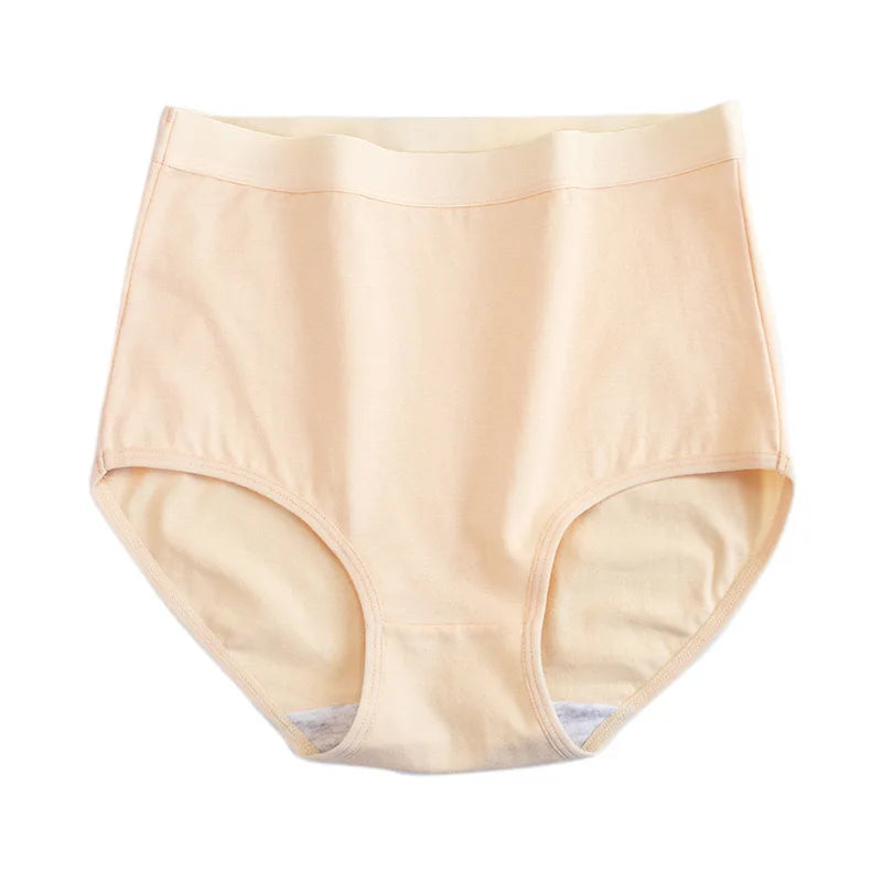 Bravellea Plus Size Cotton Panties 3-Pack - High Waist Breathable Briefs.