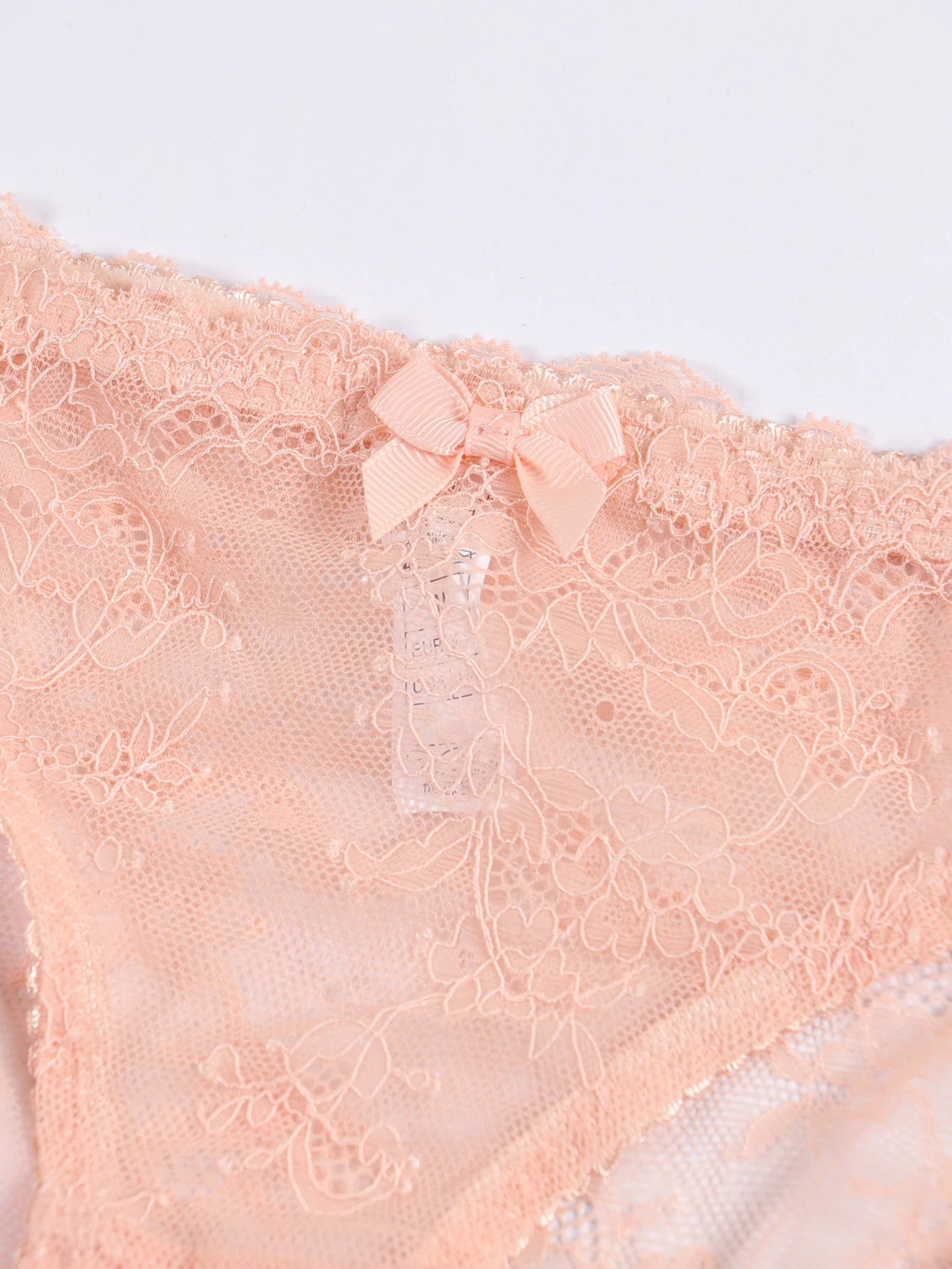 Bravellea Lace Lingerie 4-Piece Set - Unlined Bra, Panty, Garter & Stockings.