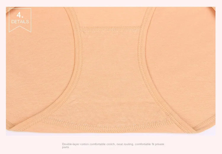Bravellea Cotton Shaping Panties 4-Pack - High Waist Body Slim Briefs Plus Size.