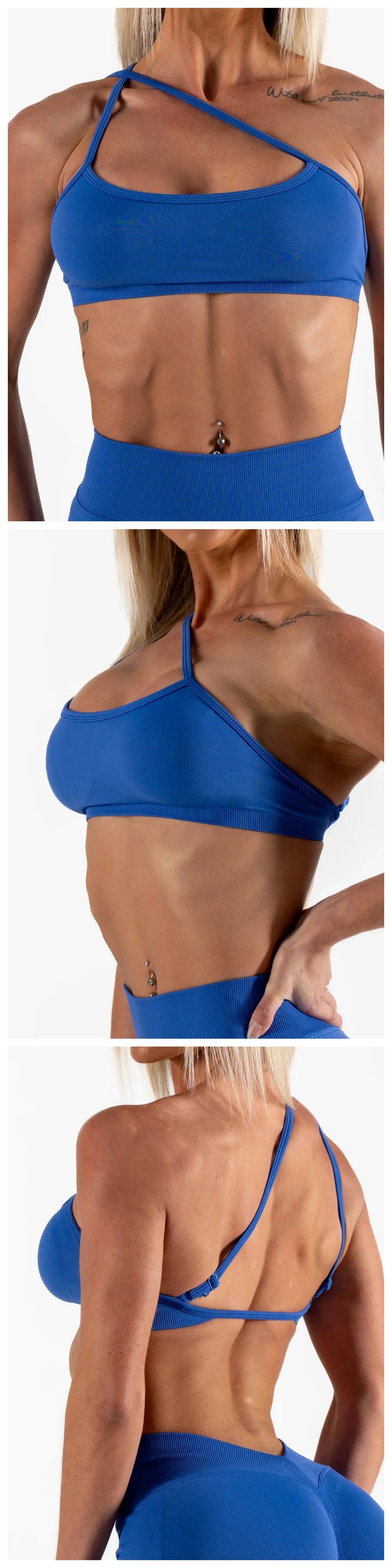 Bravellea Seamless Yoga Bra - 3-Way Convertible Strap with Removable Pads