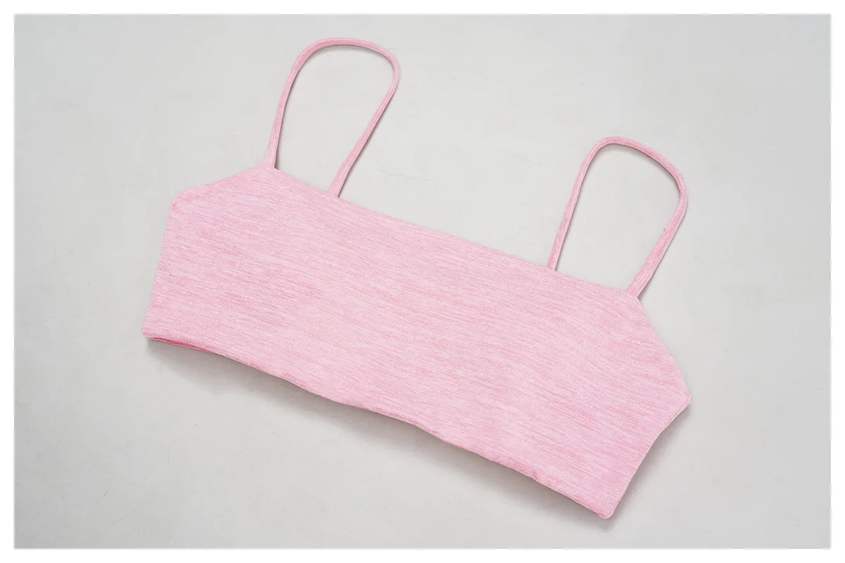 Bravellea Hollow Back Yoga Bra - Push-Up Quick-Drying Fitness Sports Top