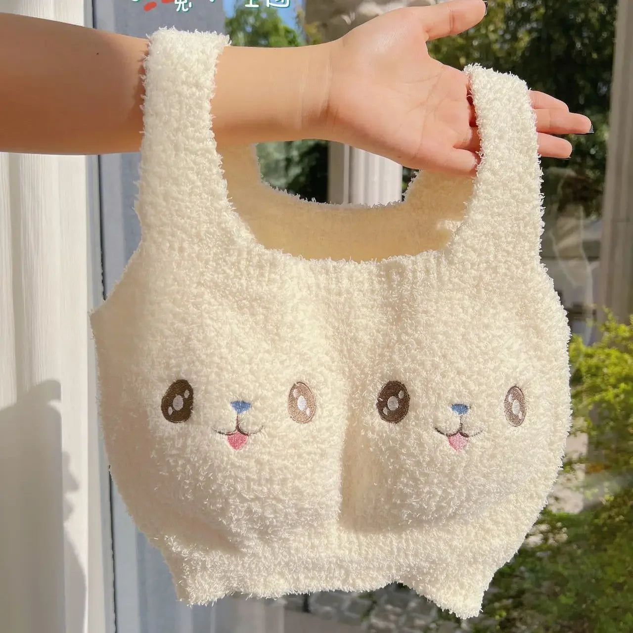 Bravellea Winter Plush Warming Bra - Anti-Freezing Thermal Vest with Chest Pad