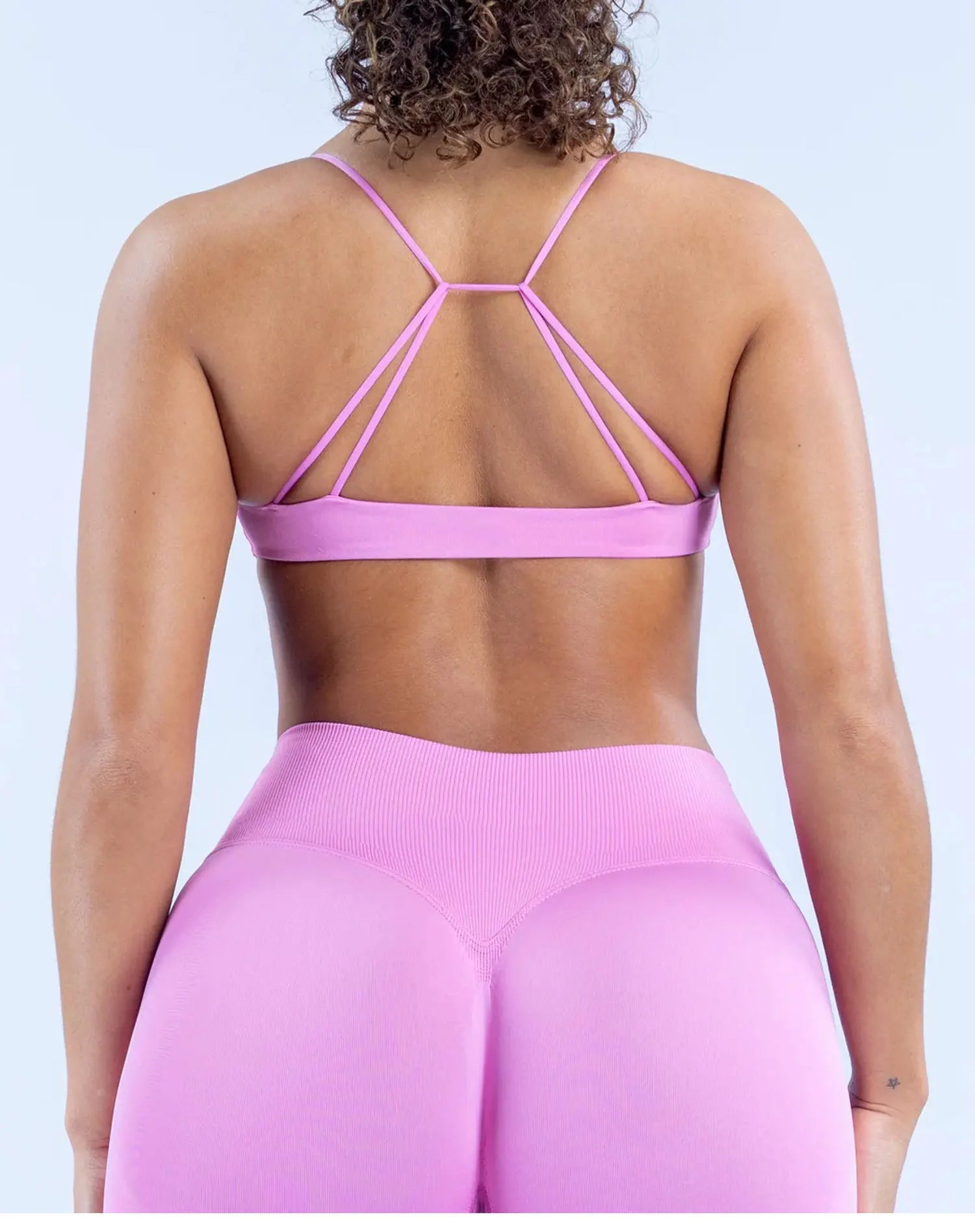Bravellea Twist Front Sports Bra - High Support Push-Up Seamless Yoga Top